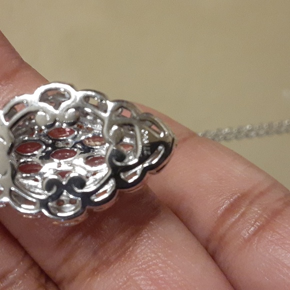 RARE, 925 Limited Edition, Padparadscha Sapphire & White Zircon. - Picture 9 of 10